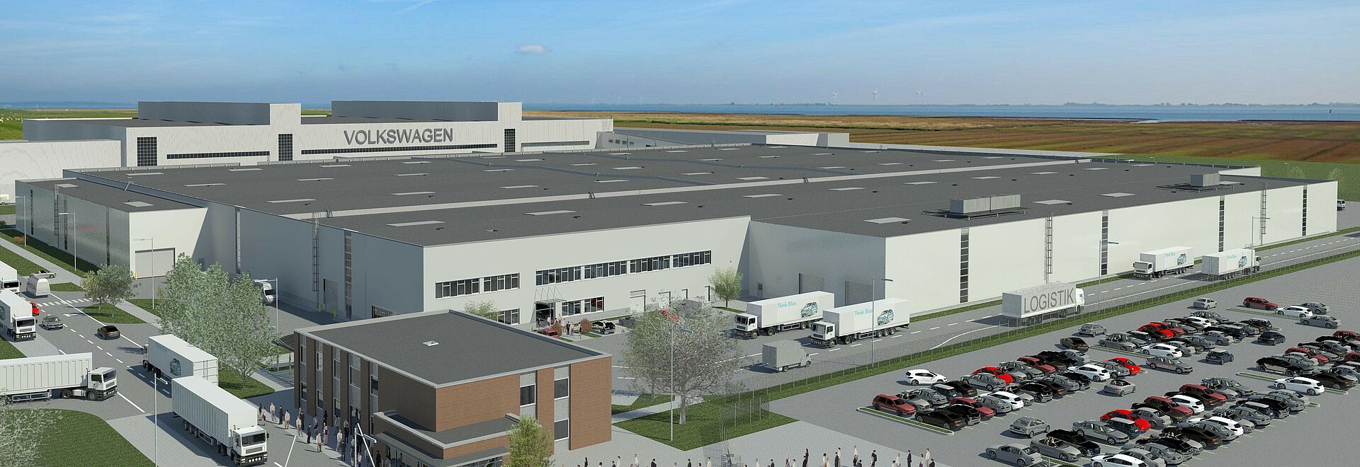VW Emden: Neubau Logistikzentrum Logistics Optimization Center (LOC) - Halle 9